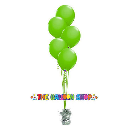 Picture of 11 Inch Helium Balloon Bouquet of 5