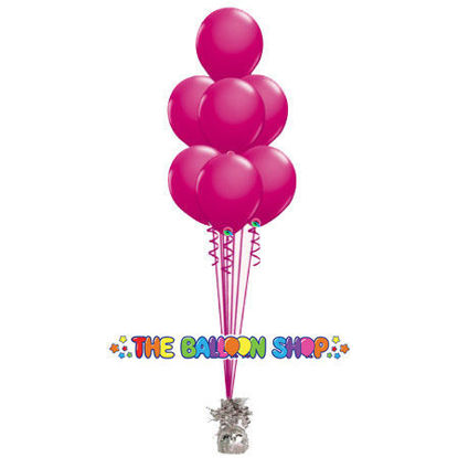 Picture of 11 Inch Helium Balloon Bouquet of 7 (Stacked)