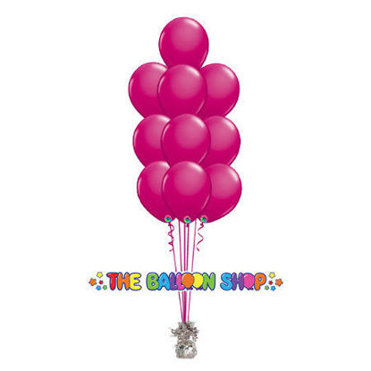 Picture of 11 Inch Helium Balloon Bouquet of 10