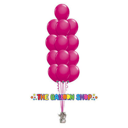 Picture of 11 Inch Helium Balloon Bouquet of 13