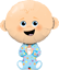 Picture of 38" Baby Boy ( Light Skin Tone ) Foil Balloon  (helium-filled)