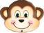 Picture of 35" Mischievous Monkey Foil Balloon  (helium-filled)