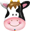 Picture of 32" Contented Cow Foil Balloon  (helium-filled)