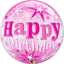Picture of 22″ Birthday Pink Starburst Sparkle Single Bubble  (helium-filled)