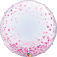 Picture of 24" Deco Bubble - Pink Confetti Dots  (helium-filled)