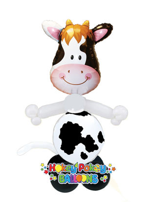 Picture of Mini Contented Cow - Balloon Centerpiece