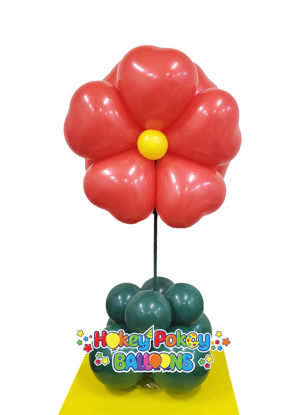 Picture of Heart Flower Topiary -  Balloon Centerpiece  (air inflated)