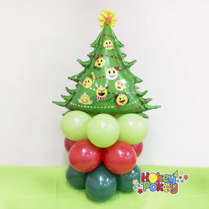 Picture of Emoticon Christmas Tree - Mini Balloon Column