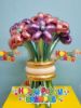 Picture of Deluxe Flower Balloon Bouquet ( 9 pc )