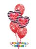 Picture of Mix & Match Red Hearts  Valentine's Balloon Bouquet of 5