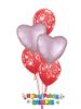 Picture of Mix & Match Red Hearts  Valentine's Balloon Bouquet of 5