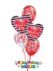 Picture of Double Hearts Valentine's Balloon Bouquet of 5