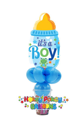 Picture of It's a Boy Baby Bottle Blue - Foil Balloon Candy Cup