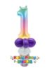 Picture of Custom Rainbow Number - Balloon Candy Cup