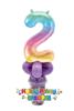 Picture of Custom Rainbow Number - Balloon Candy Cup