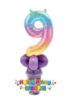 Picture of Custom Rainbow Number - Balloon Candy Cup