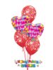 Picture of Mix & Match Red Hearts Mother's Day Balloon Bouquet of 5