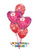 Picture of Mix & Match Red Hearts Mother's Day Balloon Bouquet of 5
