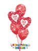 Picture of Mix & Match Red Hearts Mother's Day Balloon Bouquet of 5