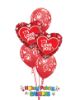 Picture of Mix & Match Red Hearts Mother's Day Balloon Bouquet of 5