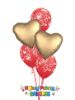 Picture of Mix & Match Red Hearts Mother's Day Balloon Bouquet of 5