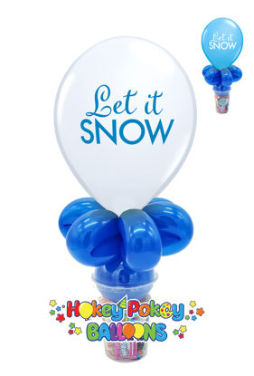 Picture of 11" Let it Snow Balloon Candy Cup