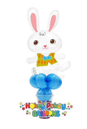 Picture of Easter Bunny with Vest - Balloon Candy Cup