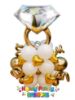 Picture of Diamond Ring  Deluxe Balloon Arragement