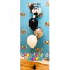 Picture of Personalized Birthday Balloon Bouquet with Clear stuffed Topper (4pc)