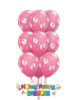 Picture of 11''  Baby Footprints and Hearts  -  Latex Balloon Bouquet (up to 12 balloons)