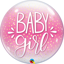 Picture of 22″ Baby Girl Pink & Confetti Dots Deco Bubble  (helium-filled)