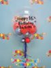 Picture of 24'' Personalized Bubble Balloon with small balloons (helum inflated)
