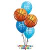 Picture of Basketball Birthday - Balloon Bouquet (5 pc)