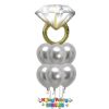 Picture of Classic Balloon Bouquet with Diamond Ring