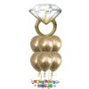 Picture of Classic Balloon Bouquet with Diamond Ring