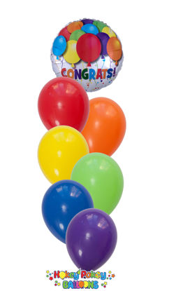 Picture of Fun Party! Congrats Balloon Bouquet (7 pc)