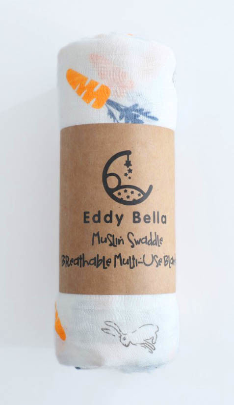Picture of Eddy Bella Muslin Swaddle Baby Blanket ( 100%Cotton )
