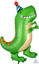 Picture of 34" Jumbo Dinomite T-Rex - Dinosaur Foil Balloon (helium-filled)