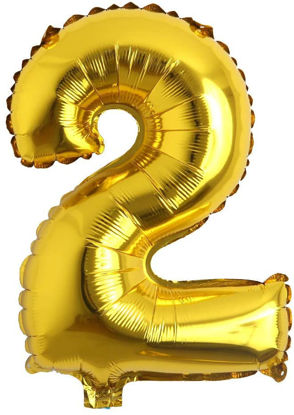 Picture of 16" Gold Foil Number - 2 (air-filled)
