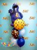 Picture of 35'' Cookie Monster Foil Balloon  (helium-filled)