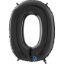 Picture of 26'' Black Number 0 - Foil Balloon (helium-filled)