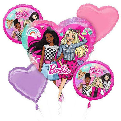 Picture of Barbie Dream Together Foil Balloon Bouquet (5pc)