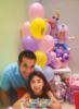 Picture of Custom Foil Number Birthday Balloon Arrangements with twisted Character