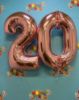 Picture of 26'' Rose Gold Number 0 - Foil Balloon (helium-filled)