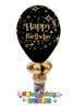 Picture of 11"  Happy Birthday Gold Diamonds -  Balloon Candy Cup