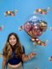Picture of 24'' Personalized Bubble Balloon with small balloons (helum inflated)