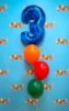 Picture of 11 Inch Helium Balloon Bouquet of 3